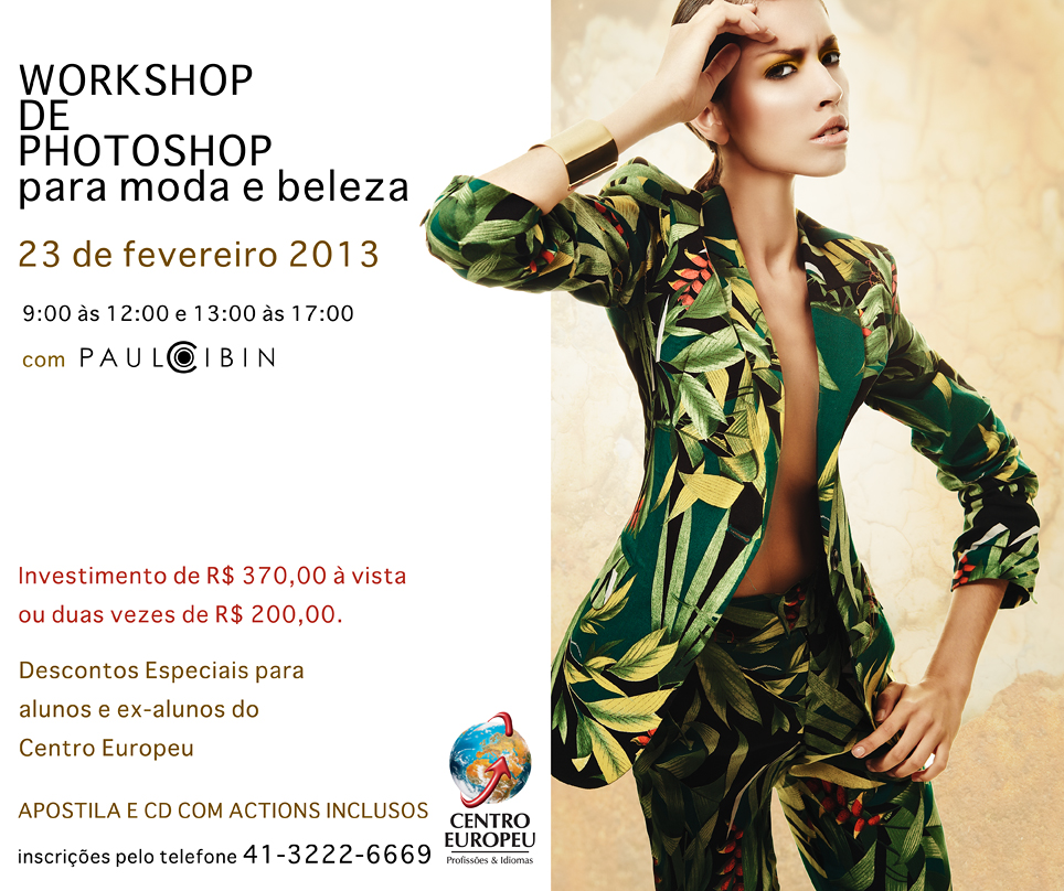 Paulo Cibin Realiza Workshop Sobre Photoshop Para Moda E Retrato No